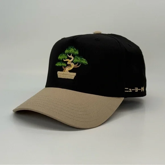 New York Bonsai Tree Black and Khaki Snapback - Picture 2 of 8